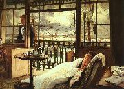 James Tissot A Passing Storm oil painting artist